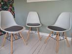 witte kuipstoelen, Huis en Inrichting, Stoelen, Ophalen, Gebruikt, Wit, Drie