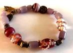 925 zilveren armband van Venetiaans glas Murano glas, Sieraden, Tassen en Uiterlijk, Antieke sieraden, Ophalen, Zilver, Armband