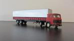 Tekno Scania 111 met huifoplegger € 17,50 excl. verzenden, Ophalen of Verzenden, Gebruikt, Bus of Vrachtwagen, Tekno