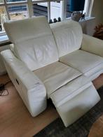 Leren montel bankje., Ophalen, Gebruikt, 150 tot 200 cm, Tweepersoons