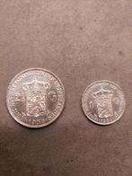 Zilveren rijksdaalder en gulden Wilhelmina, Postzegels en Munten, Munten | Nederland, Ophalen of Verzenden