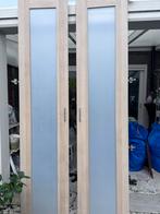 2 Pax kastdeuren eiken wit fineer met melkglas 50x238, Ophalen, Gebruikt, 200 cm of meer, Ikea pax eiken wit