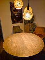 Eikenhouten tafel 130cm - Diagram, Ophalen, Zo goed als nieuw, Vier personen, 100 tot 150 cm