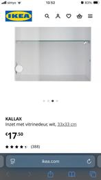 IKEA Kallax Inzet met Vitrinedeur, Minder dan 50 cm, Ophalen of Verzenden, Minder dan 100 cm, 25 tot 50 cm