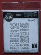 Mooie Tim Holtz Sizzix Thinlits Die Sets, diverse soorten, Verzenden, Nieuw, Frame of Mal, Sizzix