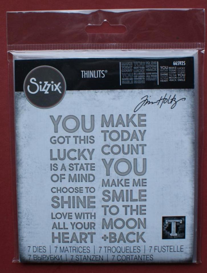 Mooie Tim Holtz Sizzix Thinlits Die Sets, diverse soorten, Hobby en Vrije tijd, Scrapbooking, Nieuw, Frame of Mal, Sizzix, Verzenden