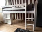 Mooie halfhoogslaper Jip met uitschuifbaar bureau., Huis en Inrichting, Slaapkamer | Stapelbedden en Hoogslapers, Ophalen, Gebruikt