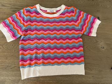 Zgan tricot shirt ByClara roze golven mt.M/L beschikbaar voor biedingen