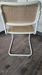 4x Thonet Breuer Cesca stoel wit rotan webbing made in Italy, Gebruikt, Wit, Ophalen of Verzenden, Vintage Bauhaus design