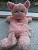 Handpop varken /varkentje van Toi Toys Action roze velours, Kinderen en Baby's, Speelgoed | Knuffels en Pluche, Ophalen of Verzenden