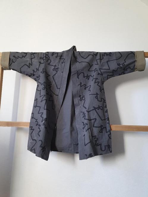 Japans kimono jasje Sousou Kyoto Grijs, Antiek en Kunst, Antiek | Kleding en Accessoires, Ophalen of Verzenden