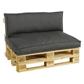 Palletkussens – antraciet – comfortabel en stevig beschikbaar voor biedingen