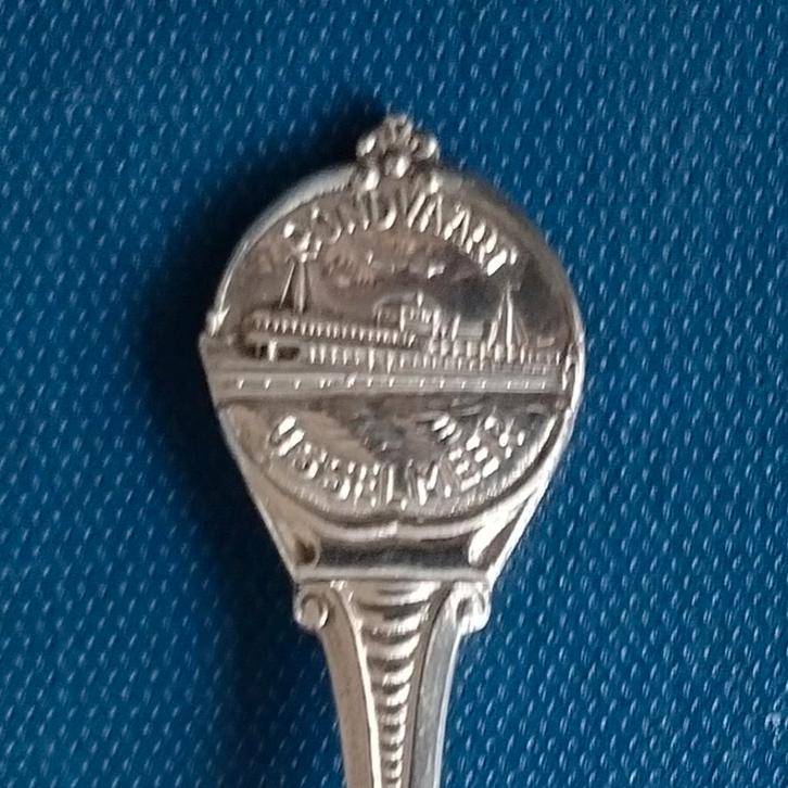 verzilverd lepeltje Rondvaart IJsselmeer, schip boot (HH 90), Antiek en Kunst, Antiek | Bestek, Ophalen of Verzenden