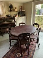 Tafel plus 6 stoelen, Antiek en Kunst, Ophalen