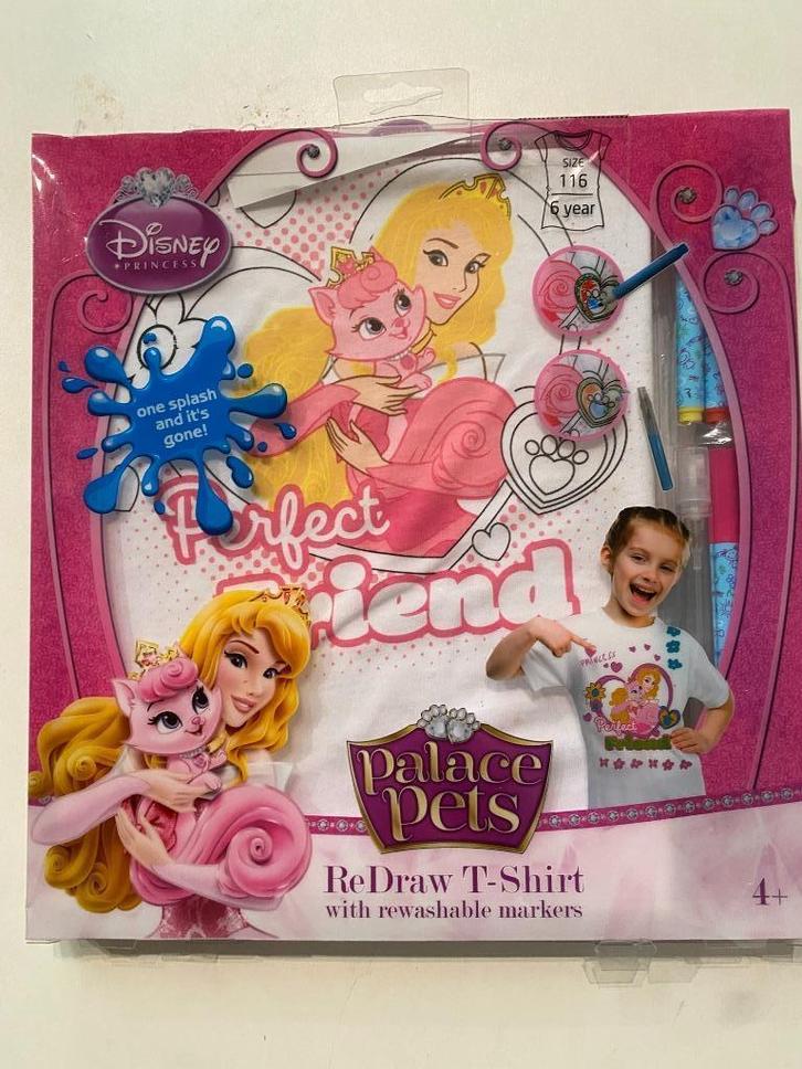 Disney teken T-shirt, Kinderen en Baby's, Kinderkleding | Maat 116, Nieuw, Meisje, Shirt of Longsleeve, Ophalen of Verzenden