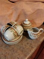 Koffietijd servies kop en schotel melk en suikerpotje, Huis en Inrichting, Ophalen of Verzenden, Zo goed als nieuw, Overige stijlen