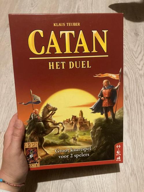 Catan het duel (2 spelers) incl 2 uitbreidingssets, Hobby en Vrije tijd, Gezelschapsspellen | Kaartspellen, Zo goed als nieuw