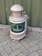 Grote zware scheepslamp vintage scheepslantaarn bakenlicht, Verzamelen, Ophalen, N, N, Zo goed als nieuw