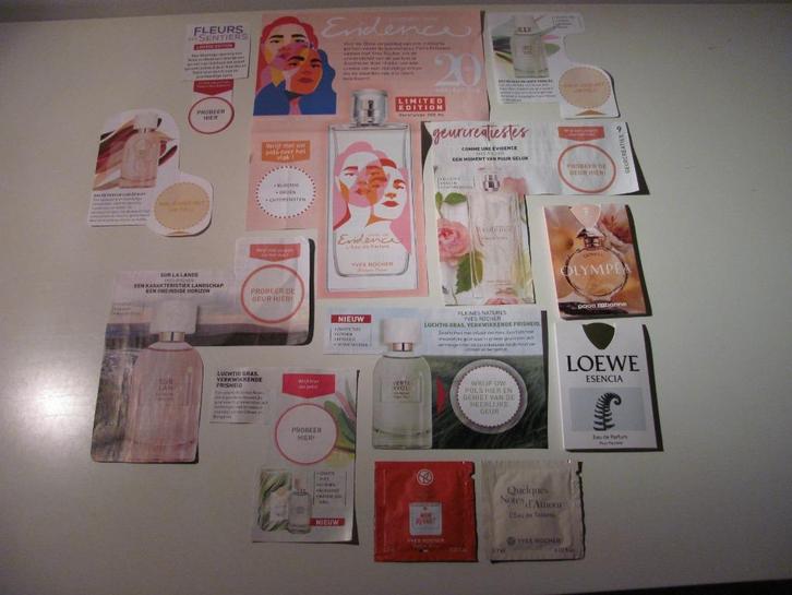 Parfum geurkaarten ( Yves Rocher + Paco Rabanne + Loewe ), Verzamelen, Parfumverzamelingen, Nieuw, Overige typen, Ophalen of Verzenden