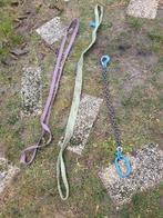 Hijsketting 2,5 t en 2x hijsband, Doe-het-zelf en Verbouw, Lieren en Takels, Ophalen, Gebruikt