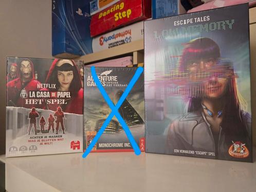 Diverse escape room spellen, o.a. la casa de papel, Hobby en Vrije tijd, Gezelschapsspellen | Bordspellen, Nieuw, Een of twee spelers