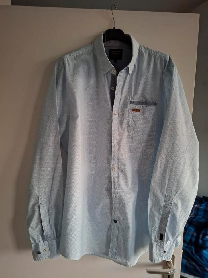 PME Legend Overhemd XXL - Lichtblauw, Kleding | Heren, Overhemden, Zo goed als nieuw, Blauw, Ophalen of Verzenden