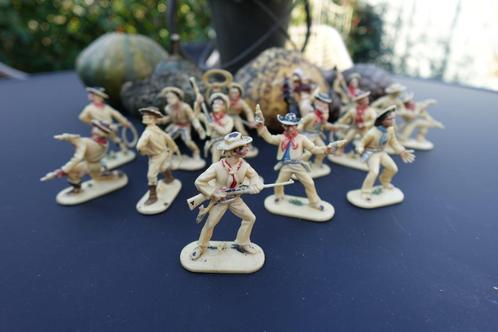 Grote set cowboys van West Germany, Verzamelen, Poppetjes en Figuurtjes, Zo goed als nieuw, Ophalen of Verzenden