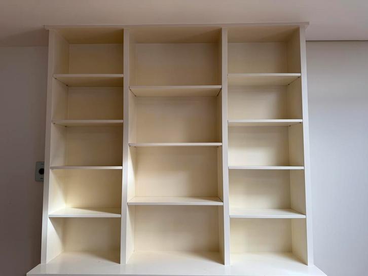 Inbouwkast wit – boekenkast / opbergkast met deuren, Huis en Inrichting, Kasten | Boekenkasten, Gebruikt, 150 tot 200 cm, 200 cm of meer