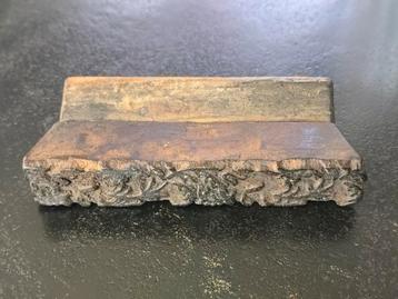 Zeldzaam antiek prachtig houten drukstempel tbv textiel €20 beschikbaar voor biedingen