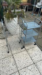 Keukenrek/ keukentrolley op wieltjes metaal, Ophalen, Minder dan 50 cm, Zo goed als nieuw, Minder dan 100 cm