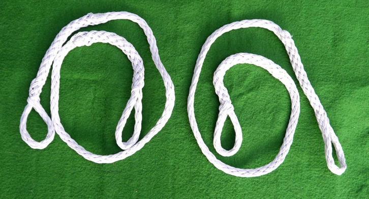 Buddylijn - ca 150 cm - Wit, Watersport en Boten, Duiken, Gebruikt, Overige typen, Ophalen of Verzenden