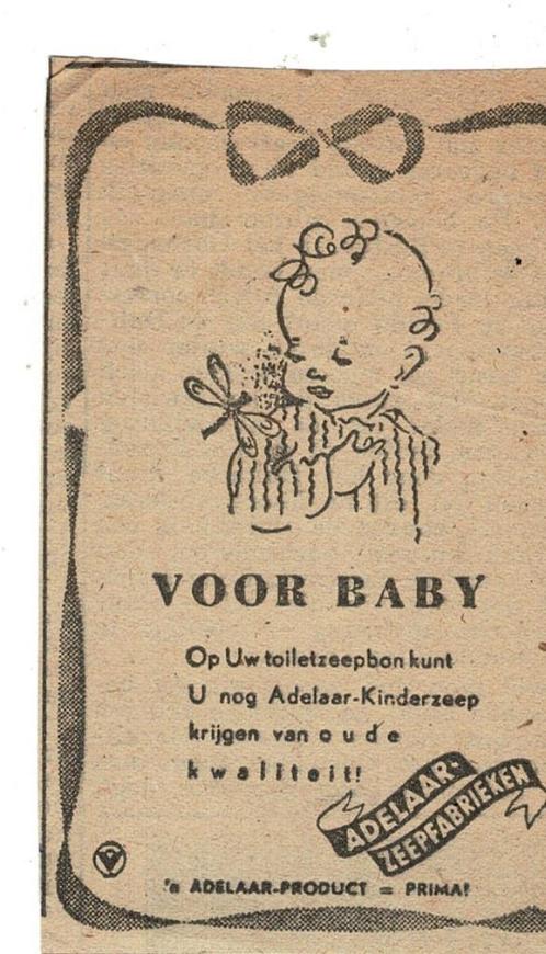 Voor Baby en voor iedere Huisvrouw ADELAAR ZEEP ENWASMIDDEL, Verzamelen, Merken en Reclamevoorwerpen, Zo goed als nieuw, Overige typen