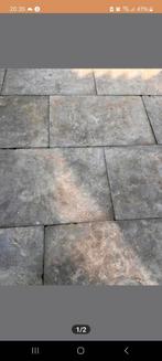60 m2 Chinees hardsteen terrastegels, 60x90x3 cm. 120 stuks, Ophalen, Gebruikt, Terrastegels, Natuursteen