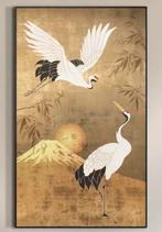 Schilderij Kraanvogels 118x70 cm, Ophalen of Verzenden