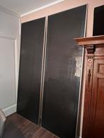 Ikea pax deuren frosted glas zwart, Huis en Inrichting, Kasten | Kledingkasten, Ophalen, 200 cm of meer, 50 tot 100 cm, Minder dan 25 cm