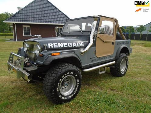 Jeep 4x4 CJ 5.0 V8 CJ-7 5,9 schuurvondst!, Auto's, Jeep, Te koop, CJ, 4x4, Mistlampen, Open dak, Sportstoelen, Trekhaak, Benzine