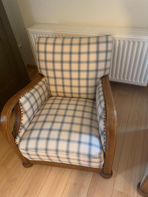 fauteuils, Huis en Inrichting, Fauteuils, Gebruikt, Stof, 50 tot 75 cm, Minder dan 75 cm, Ophalen of Verzenden