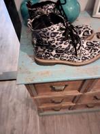 hoge Boots Panter print maat 37, Kleding | Dames, Schoenen, Ophalen of Verzenden, Zo goed als nieuw, Bruin, Hoge laarzen