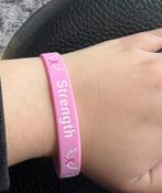 Pink Ribbon armband Strength Courage Hope, Sieraden, Tassen en Uiterlijk, Armbanden, Nieuw, Verzenden