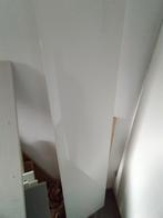 Glazen meubel beschermplaat, melkglas. 180/40 cm, Ophalen, Gebruikt