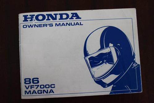 Honda VF700c Magna 1986 motorcycle owner's manual VF 700 c, Motoren, Handleidingen en Instructieboekjes, Honda, Ophalen of Verzenden