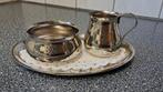 Verzilverd vintage roomstel, Antiek en Kunst, Antiek | Goud en Zilver, Ophalen of Verzenden, Zilver