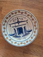 Delfts Blauw Gedenkbord 1919, Antiek en Kunst, Antiek | Wandborden en Tegels, Ophalen of Verzenden