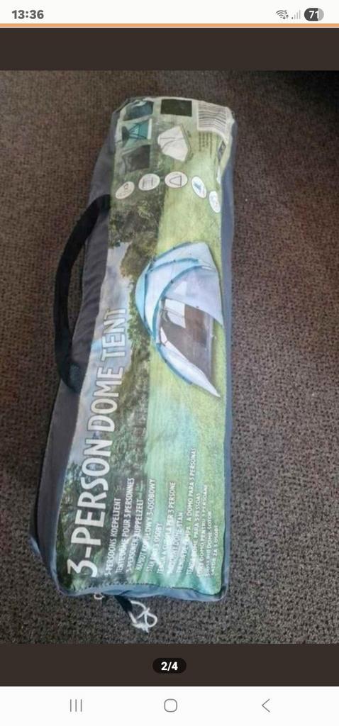 Nieuwe 3-persoons tent - Ideaal voor kamperen!, Caravans en Kamperen, Tenten, Ophalen of Verzenden