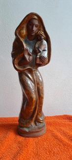 Mariabeeld met kind Tegelsche Keramiek Handwerk, Verzamelen, Ophalen of Verzenden, Gebruikt, Overige typen, Christendom | Katholiek