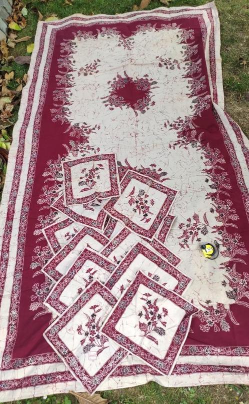 groot batik tafelkleed uit ca. 1960, Huis en Inrichting, Tafelkleden, Nieuw, Rechthoek, Binnen, Buiten, Verzenden