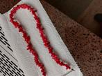 Bloedkoraal ketting bamboe, Ophalen of Verzenden, Zo goed als nieuw, Rood