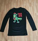 Kerst shirt met T- Rex applicatie maat 152 - 158, Kinderen en Baby's, Kinderkleding | Maat 152, Party Collection, Jongen of Meisje