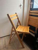 Vintage houten klapstoel 5st, Huis en Inrichting, Stoelen, Ophalen, Gebruikt, Bruin, Vijf, Zes of meer stoelen