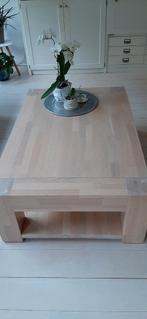 Salontafel licht eiken,massief hout., Huis en Inrichting, Complete inboedels, Ophalen